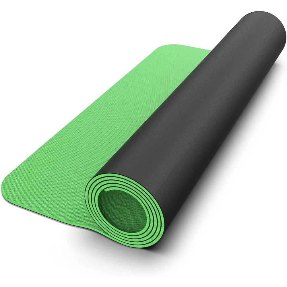 Pilates Yoga Hiit - Reversible Yoga Mat 5mm Thick Dual