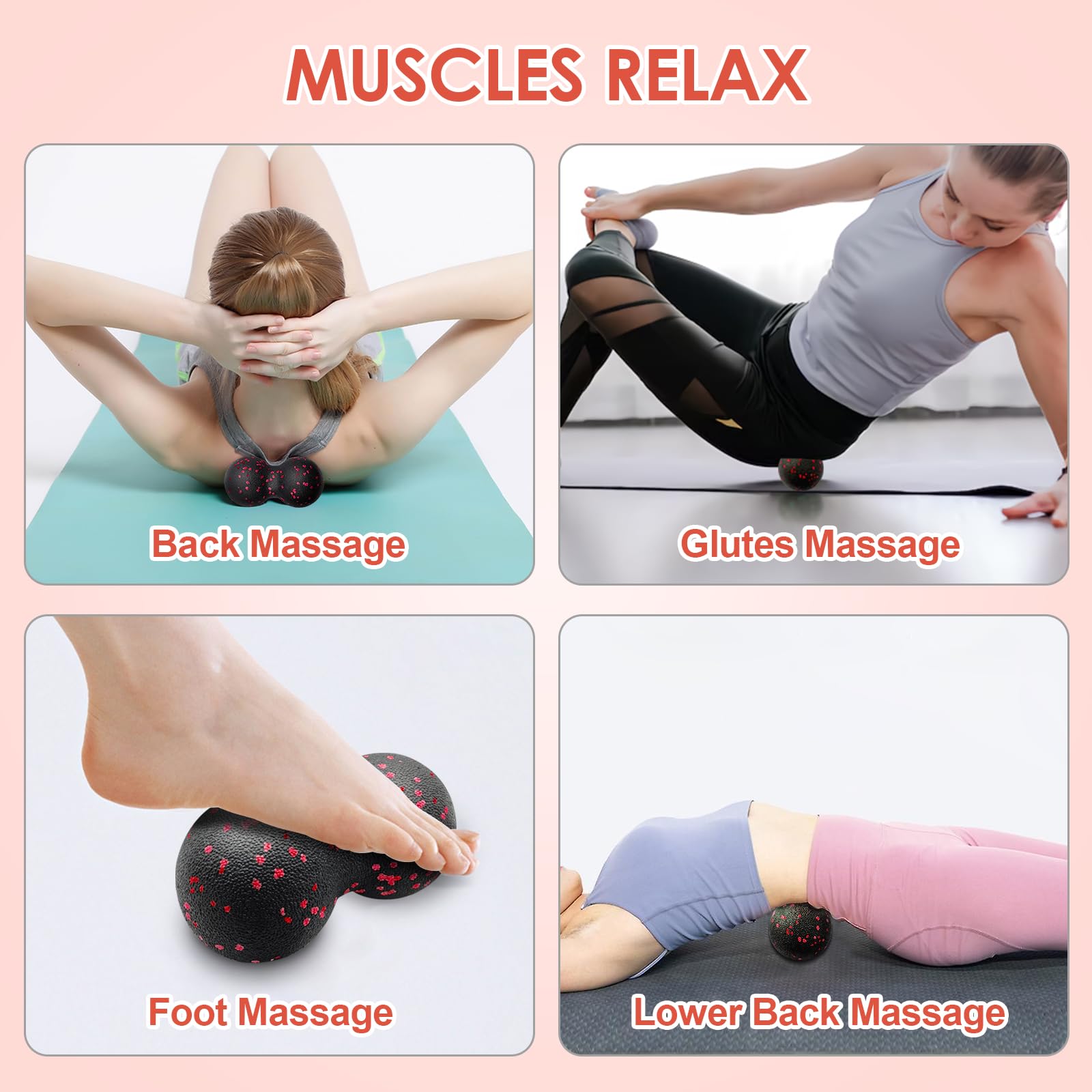 Hollow Yoga Roller Massage Pea - Pilates Yoga Ball review and price