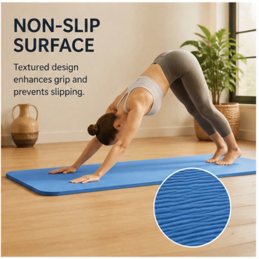 Extra Wide 8mm TPE Yoga Mat, N - Pilates Yoga Hiit review and price