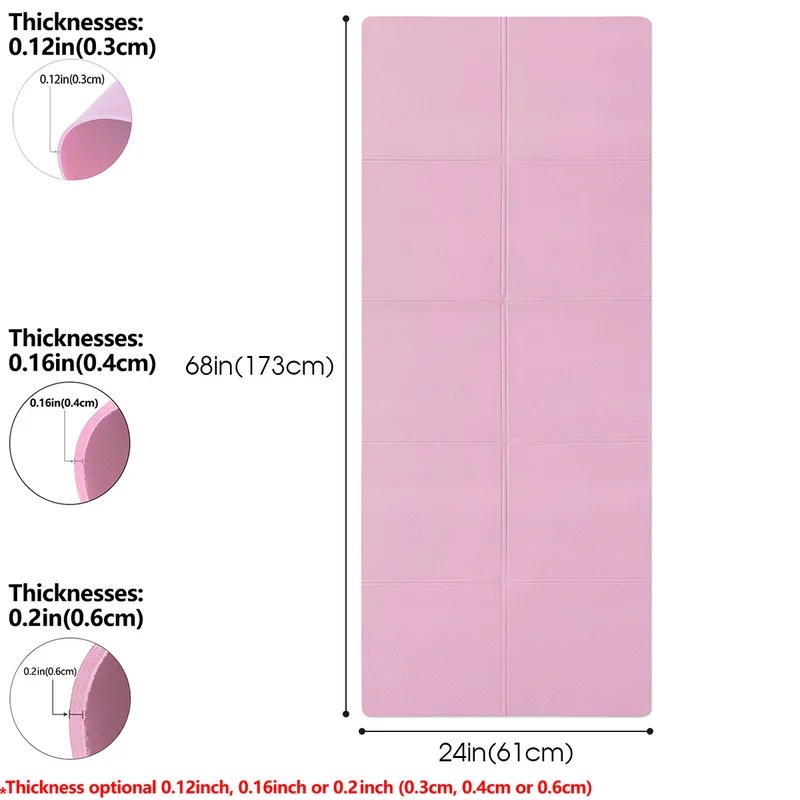 4mm Thick Non-Slip Yoga Mat, P - Pilates Yoga Mat Thickness review and price