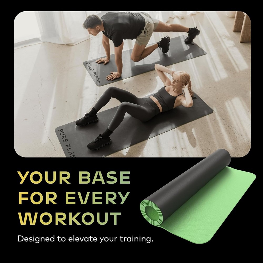 Reversible Yoga Mat 5mm Thick  - Pilates Yoga Hiit review and price