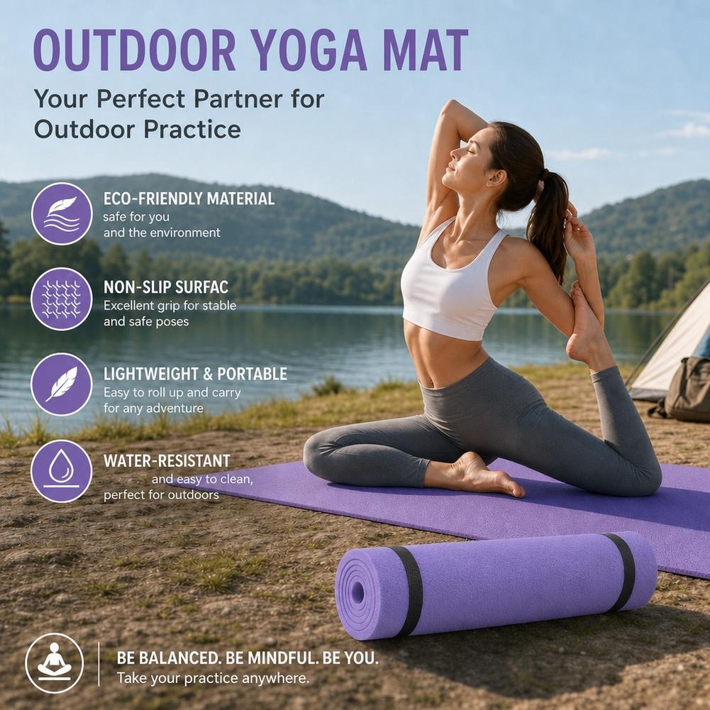 6mm Yoga Mat Non Slip Outdoor  - Pilates Yoga Mat Thickness review and price