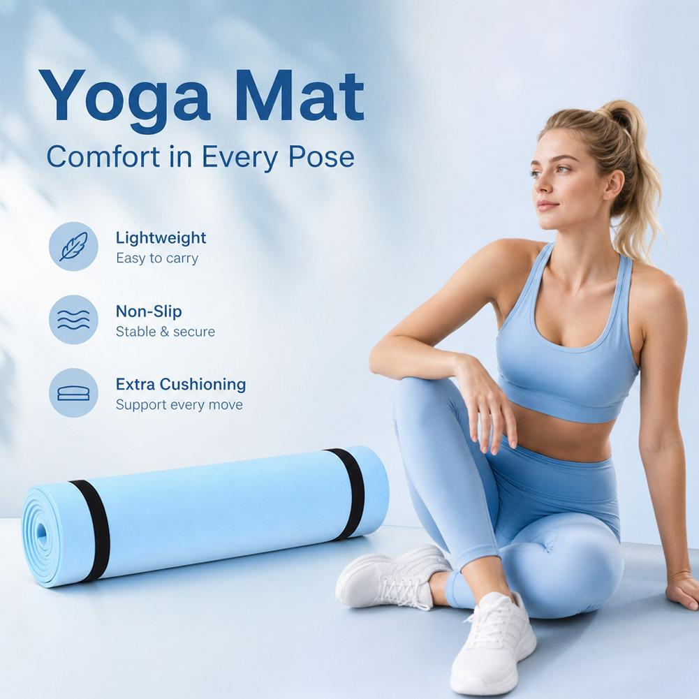 1/2Pcs Thick Yoga Mat Anti-ski - Pilates Yoga Mat Thickness review and price