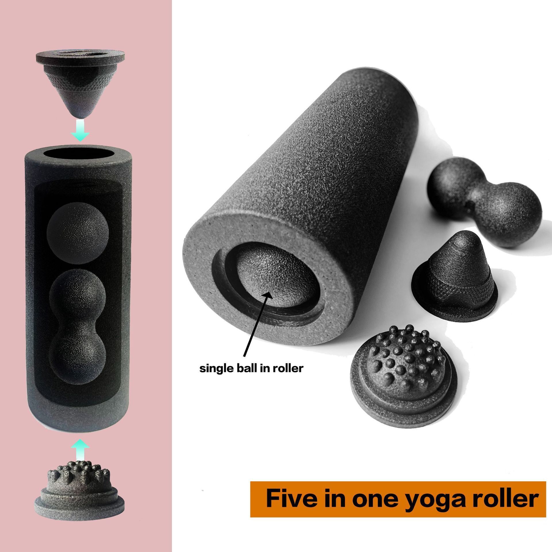 5-in-1 Fascia Roller Set Muscl - Pilates Yoga Ball review and price